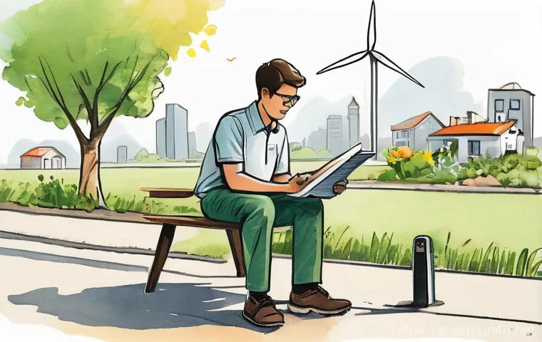 환경직 이직 성공 사례 - A vibrant, dynamic illustration showcasing a diverse group of young and middle-aged professionals en...