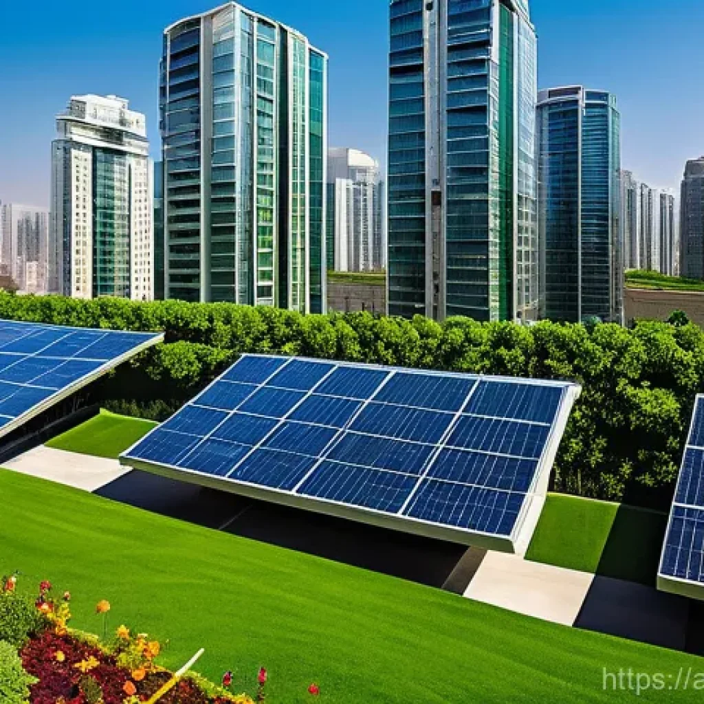 환경기술사 자격증 활용 사례 - **Prompt 1: Vision of a Sustainable City** "A panoramic view of a futuristic, vibrant green city...