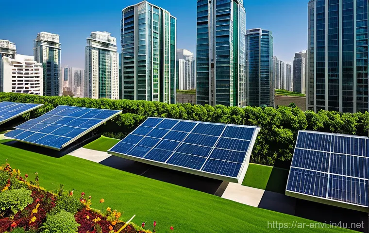 환경기술사 자격증 활용 사례 - **Prompt 1: Vision of a Sustainable City** "A panoramic view of a futuristic, vibrant green city...