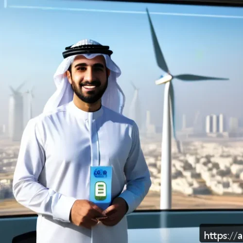 환경기술 경력직 연봉 정보 - A professional Middle Eastern environmental technology expert wearing smart casual business attire a...